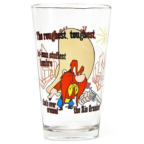 Looney Tunes Yosemite Sam Toon Tumbler Pint Glass